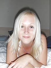 lighthaired spreading pussy