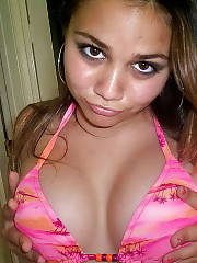 Sexy latina teen with massive titties.