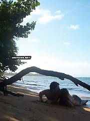 Excellent vacation days with gf on the island in ocean, Only palms, sand, sea and us together making enjoy right on the beach - amateur porn pictures