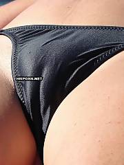 Real amateur bikini camel toes, Panties swallowed by big lipped pussies
