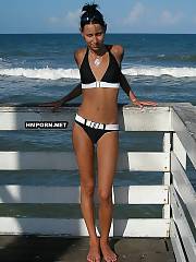 skinny dressed black panties