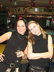 couple train penetrating brunette
