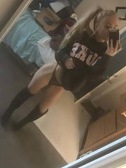 lighthaired college blonde boobies