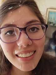 facial cum blowjob