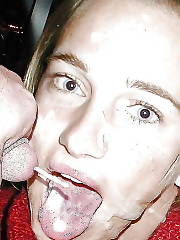 facial cum blowjob