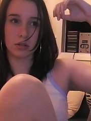 teen brunette blowjob