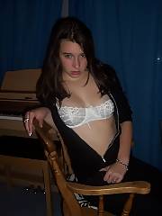 teen brunette blowjob