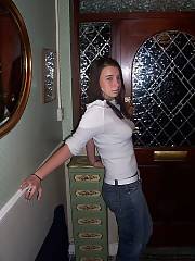 teen brunette blowjob