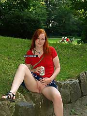 wearing panties flashing public