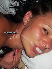 mature young facial cum