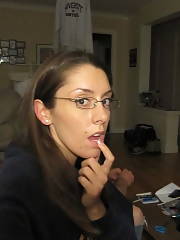 couple bang brunette teenager