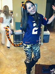 halloween brunette stockings