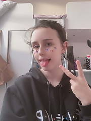 tiny young shows bathroom