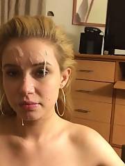facial cumshot teen jizz