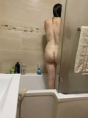 shower hairy voyeur