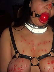 wearing bdsm huge boobs