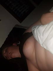 showing blonde huge titties