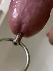 closeup pecker plug close