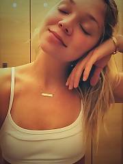 teen selfie lingerie tease