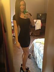 teen mirror selfie tease