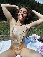 small breasts outdoors