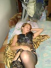 stockings teen brunette