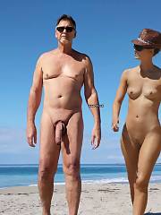 True nudist friends on the beach