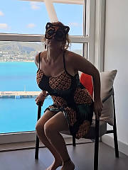 huge tits blond masked