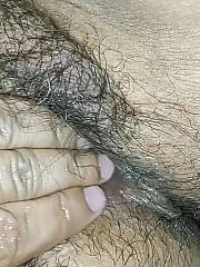hairy vagina fingerfucking close