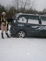 winter outdoor public snow