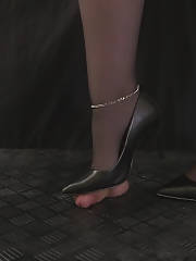 black heels cock