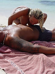 interracial banging beach