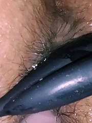 double penetration toying hairy