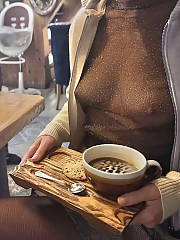 public outdoor breasts flashing