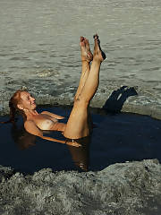 redhaired mature outdoor