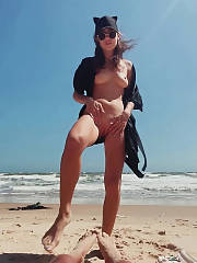 beach public wanks teen