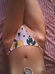 lighthaired teen showed backside