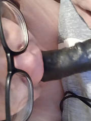 nerdy chubby redhead playing